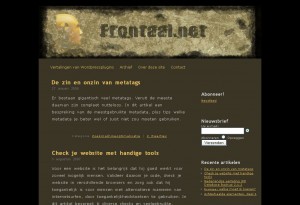 Frontaal.net layout 2006